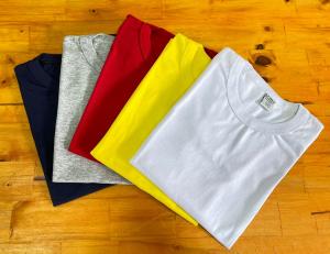 Remera Lisa - Color Blanco-negro-rojo-amarillo-azul-gris M