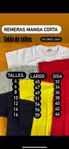 Remera Lisa - Color Blanco-negro-rojo-amarillo-azul-gris M - Miniatura 5