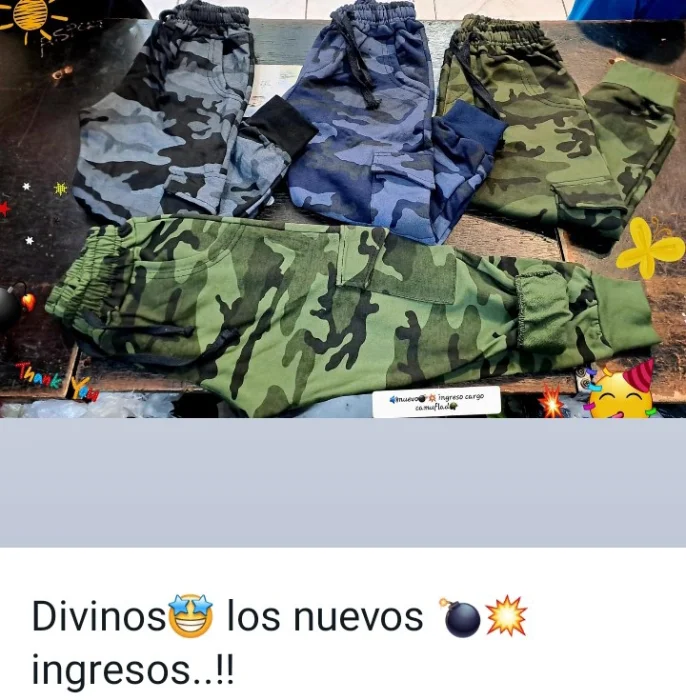 Babuchas Cargo Camuflado Rustico