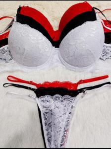 Conjunto Encaje Colores Clasicos