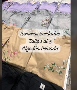 Remeras Dama Bordadas