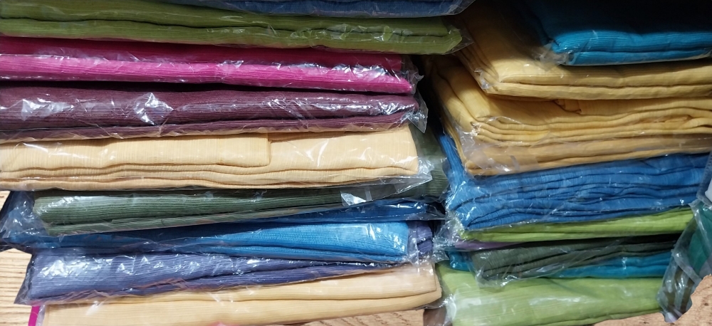 Cortinas Madras Liso Largas - Imagen 2