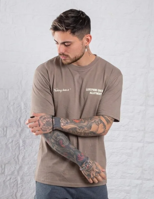 Remeras  Oversize Alto Relieve Algodón Peinado (c)