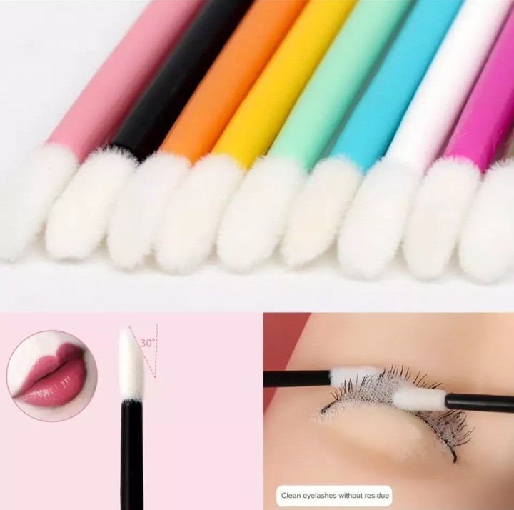 50 Aplicadores Descartables para Henna, Limpieza Lavado de Pestañas - Imagen 3