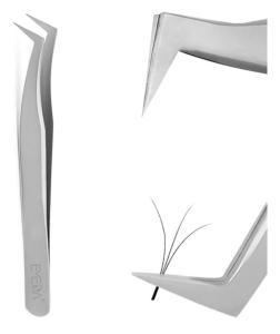 Pinza en L para Volumen Ruso, Armado Pestañas 3d