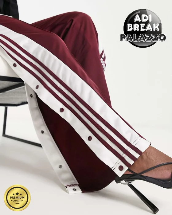 Pantalon Adidas Palazzo Adibreak Premium - Bordo