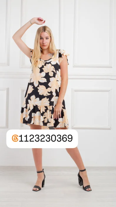 Vestido Lino con Spandex T.2 al 7