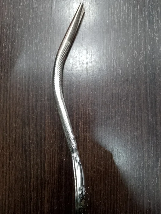 Bombilla Pico de Loro 17cm  Bronce Niquel Cincelada