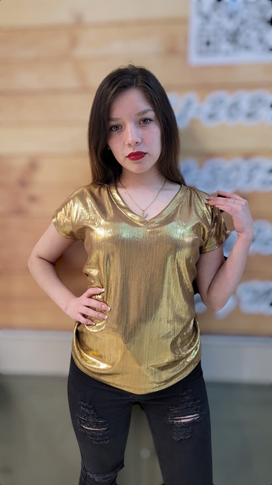 Remera Foil Cuello V - Imagen 2