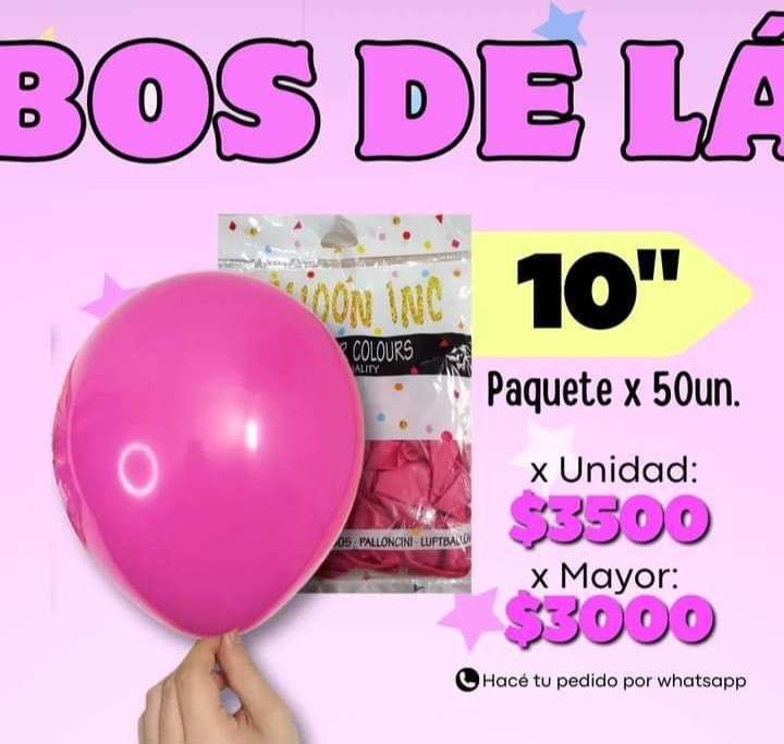 Globos Ballons Látex 50 Unidades - Imagen 1