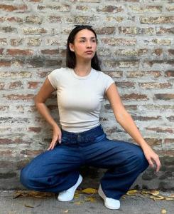 Jean Baggy Sky Blue (tiro Medio) - Miniatura 3