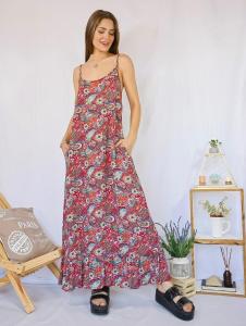 Vestido Estampado Fibrana