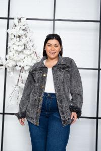 Campera Overzise Griss - Miniatura 6