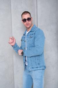 Campera Jeans Elastizada Celeste - Miniatura 2