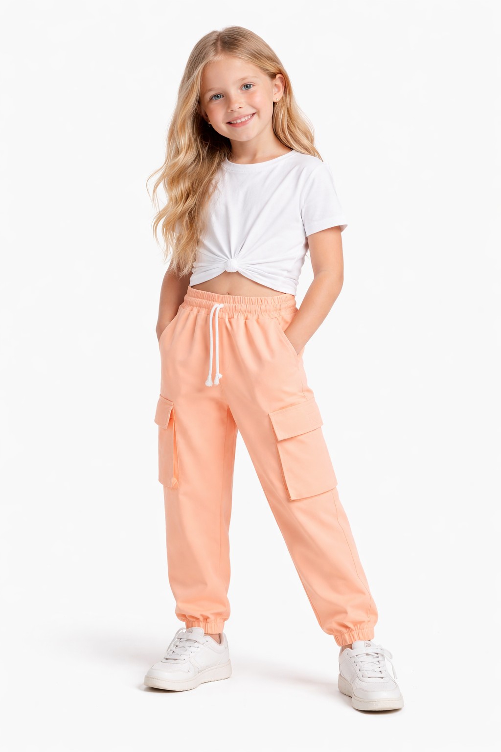 Joggis Cargo de Bengalina Elastisado de Niña - Imagen 2