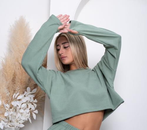 Crop Darlon Rib Oversize