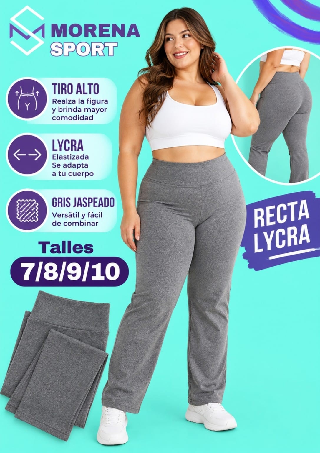 Recta Talles Especiales de Lycra - Imagen 2