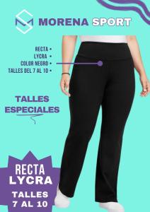 Recta Talles Especiales de Lycra