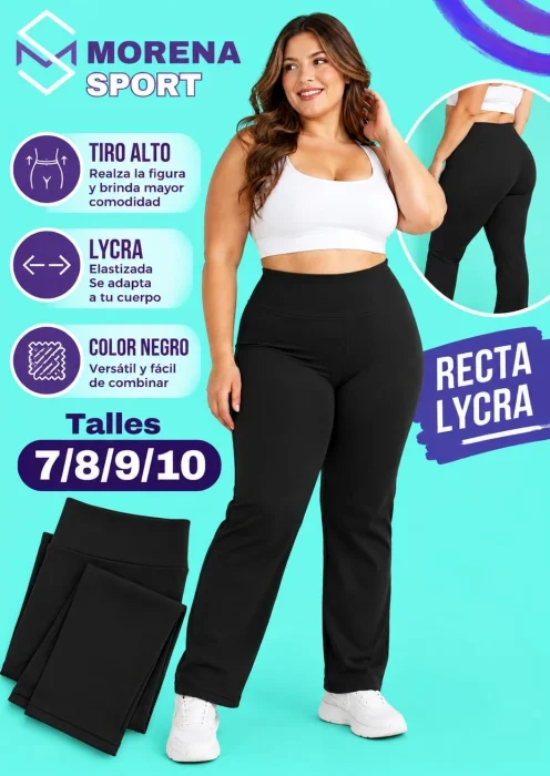 Recta Talles Especiales de Lycra