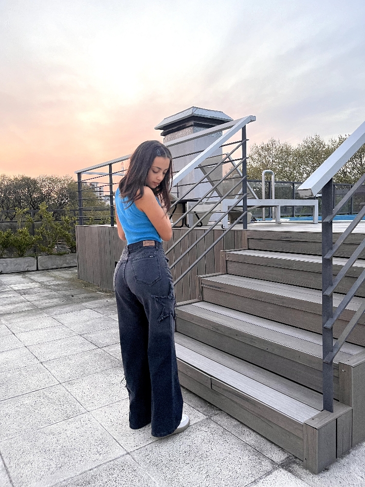 Baggy Jeans "toronto" C/parches Estrella - Imagen 3