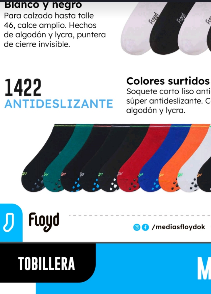 3x Soquete Antideslizante Hombre Algodon - Imagen 2