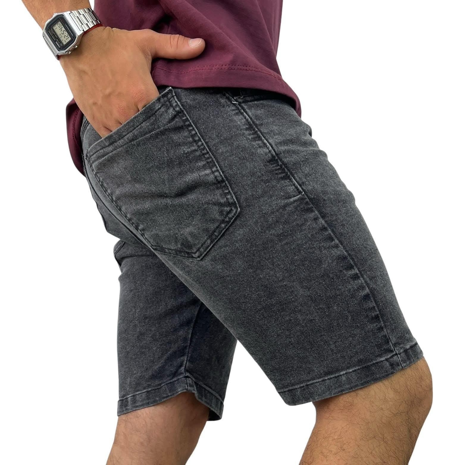 Bermudas Jeans   Elaztizadas - Imagen 4