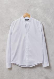 Camisa Manga Larga Cuello Mao Azul Marino - Miniatura 3