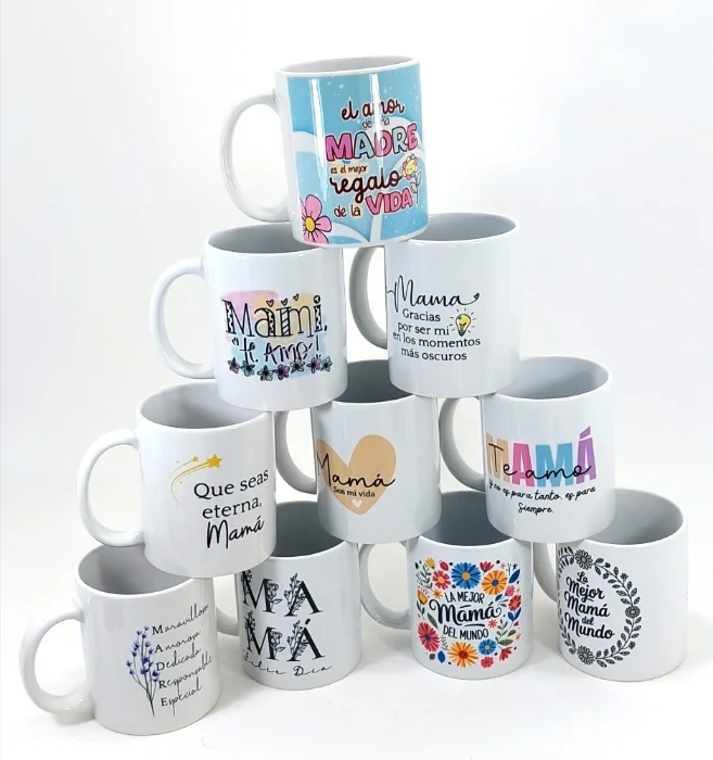 Tazas Mensaje Dia de la Madre Cerámica