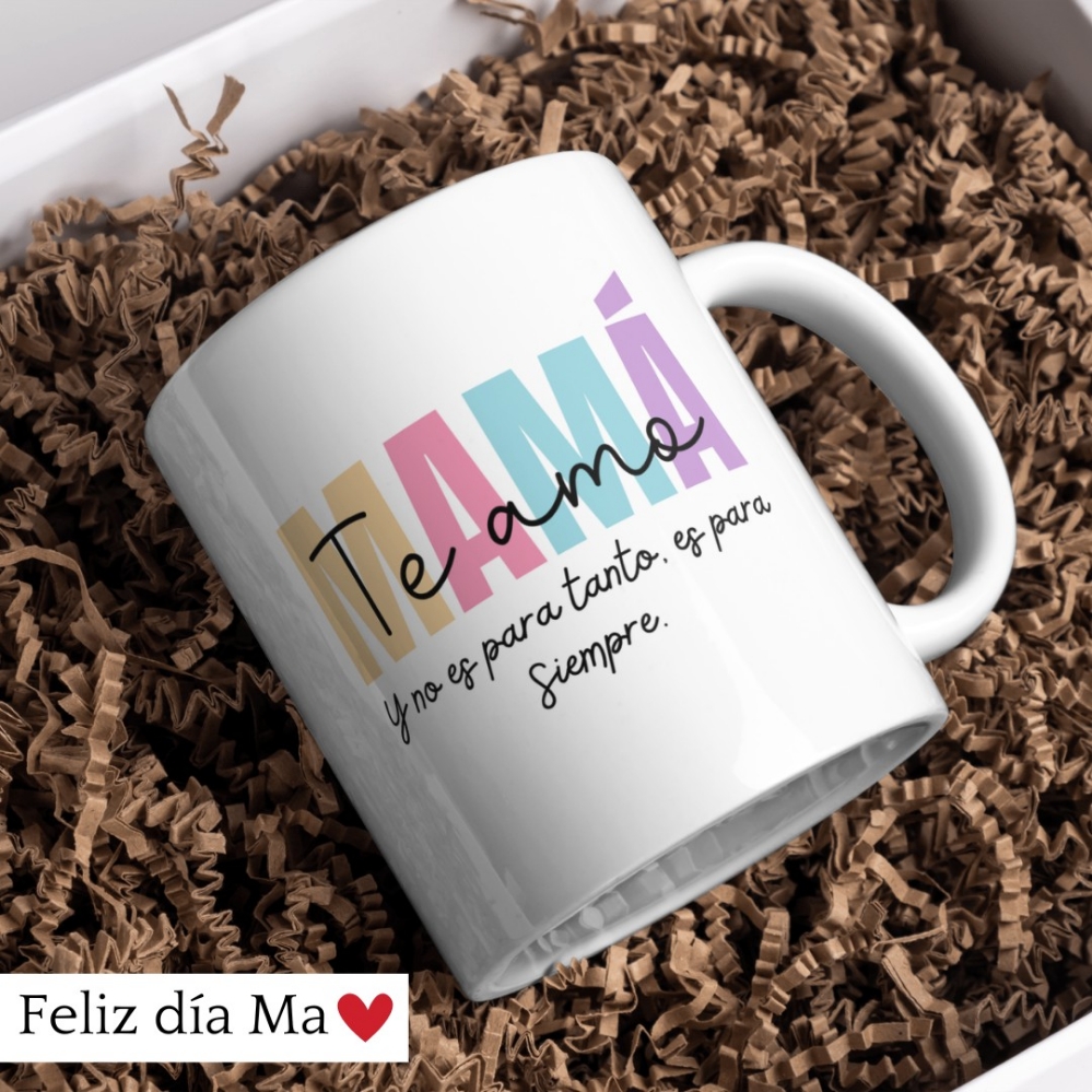 Tazas Mensaje Dia de la Madre Cerámica - Imagen 3