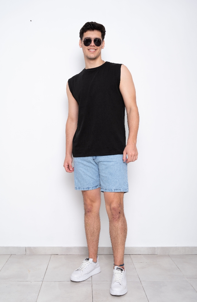 Bermudas Jeans Mom Lisos - Imagen 7