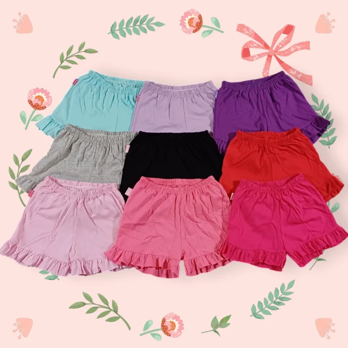 Shorts con Voladitos de Algodon