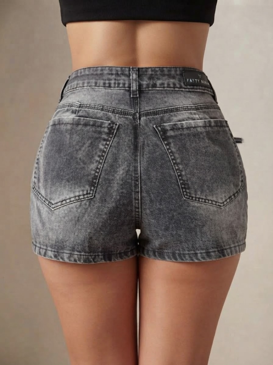Shorts Pollera Dama Gris - Imagen 2