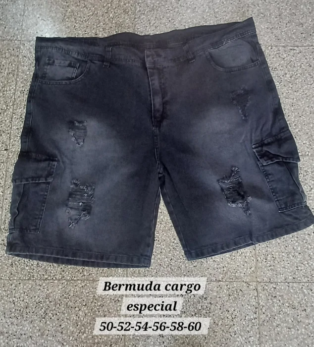 Bermuda Cargo Gris Especial