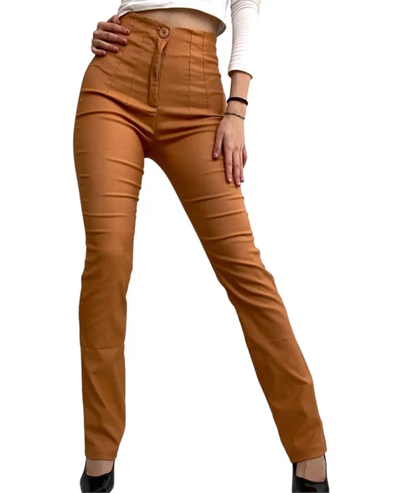 Pantalon Pinzado Cintura Avispa