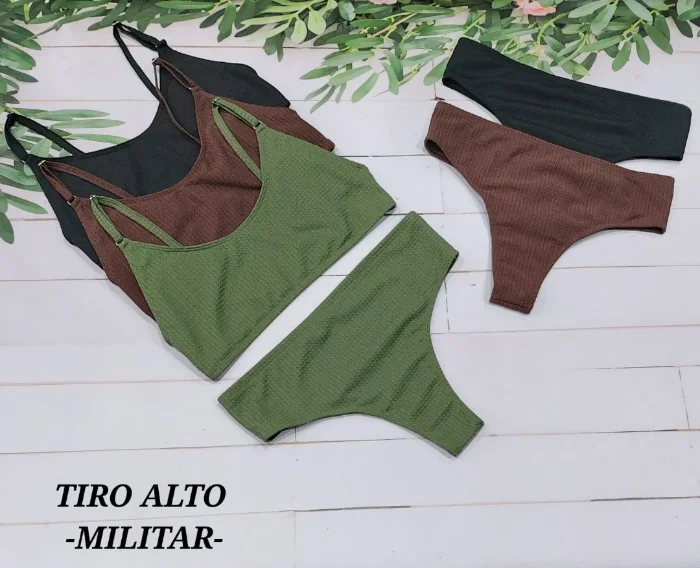 Bikinis Tiro Alto Militar