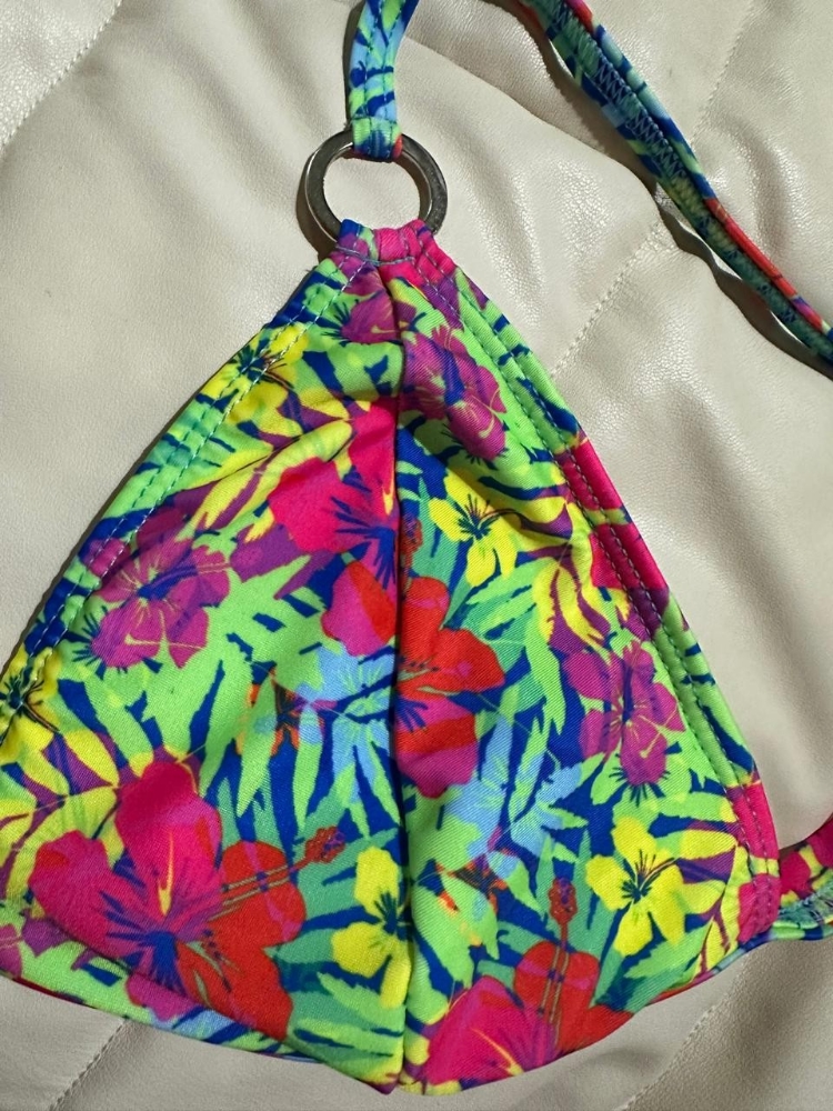 Bikini Triángulo Estampado Taza Desmontable - Imagen 5