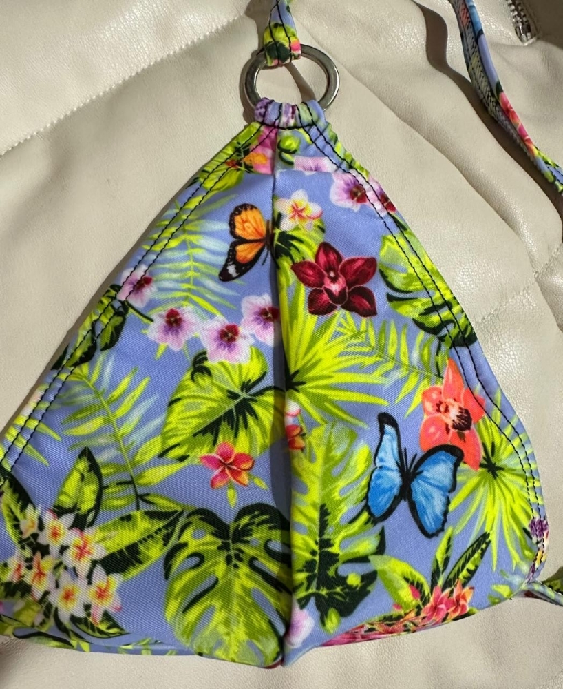 Bikini Triángulo Estampado Taza Desmontable - Imagen 6