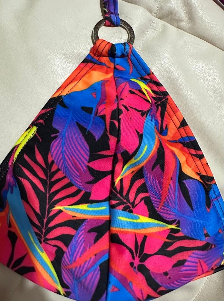 Bikini Triángulo Estampado Taza Desmontable - Imagen 7