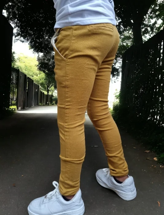 Corte Pantalón Niño Elastizado Art Mostaza