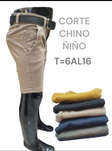 Bermuda Niño Gabardina Corte Chino
