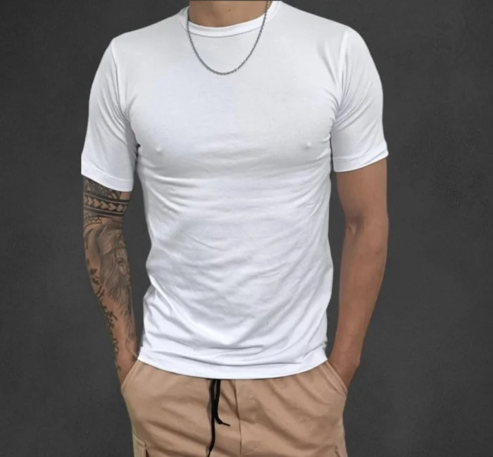 Remeras de Algodon Elastizada