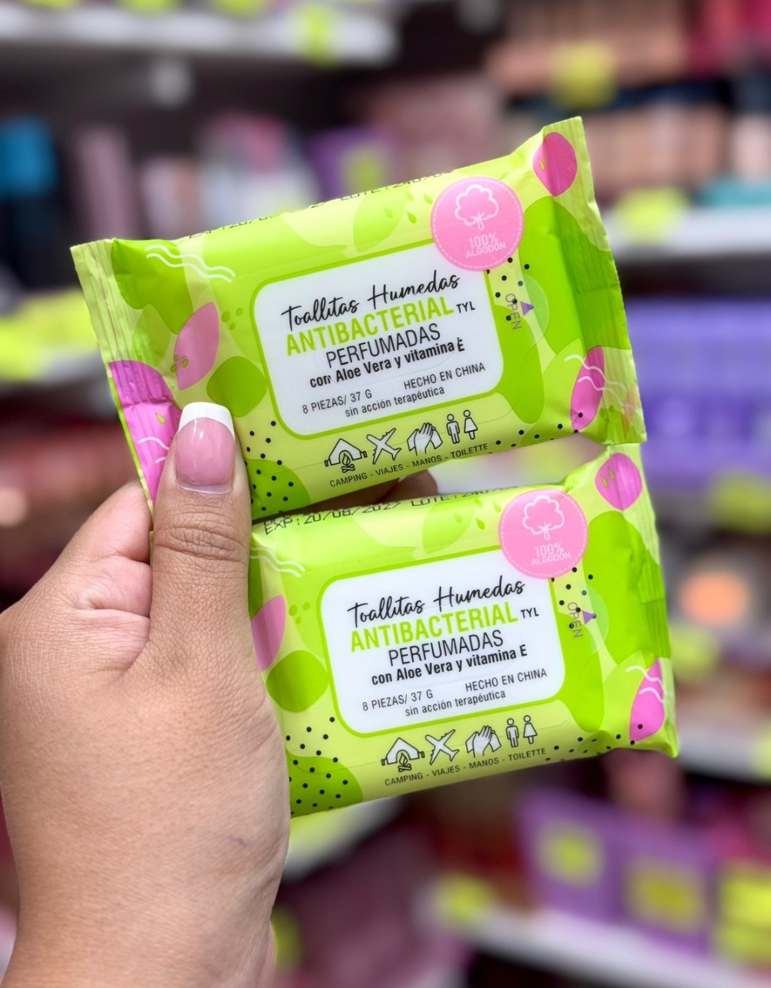 Toallitas Antibacteriales con Aroma (varios Modelos) - Imagen 2