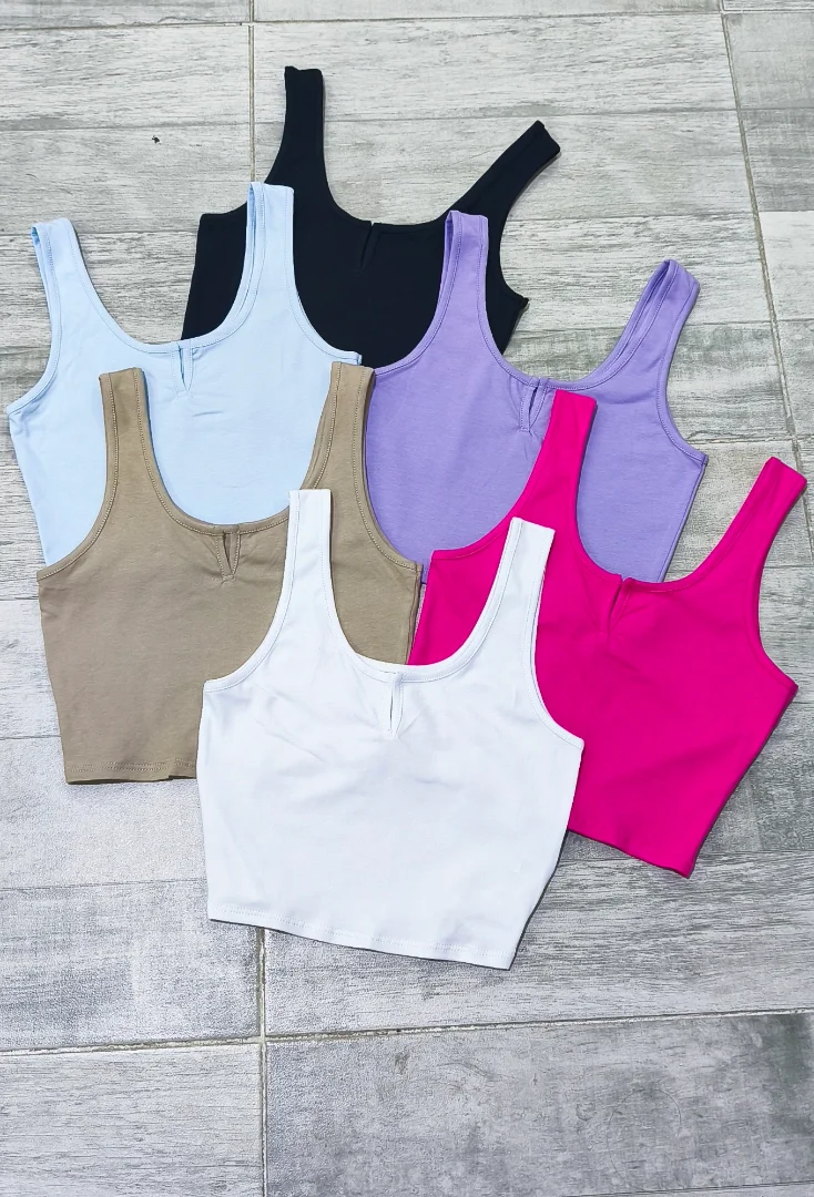 " Musculosa con Abertura " Algodon con Lycra - Imagen 4