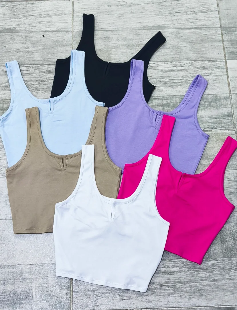 " Musculosa con Abertura " Algodon con Lycra - Imagen 2