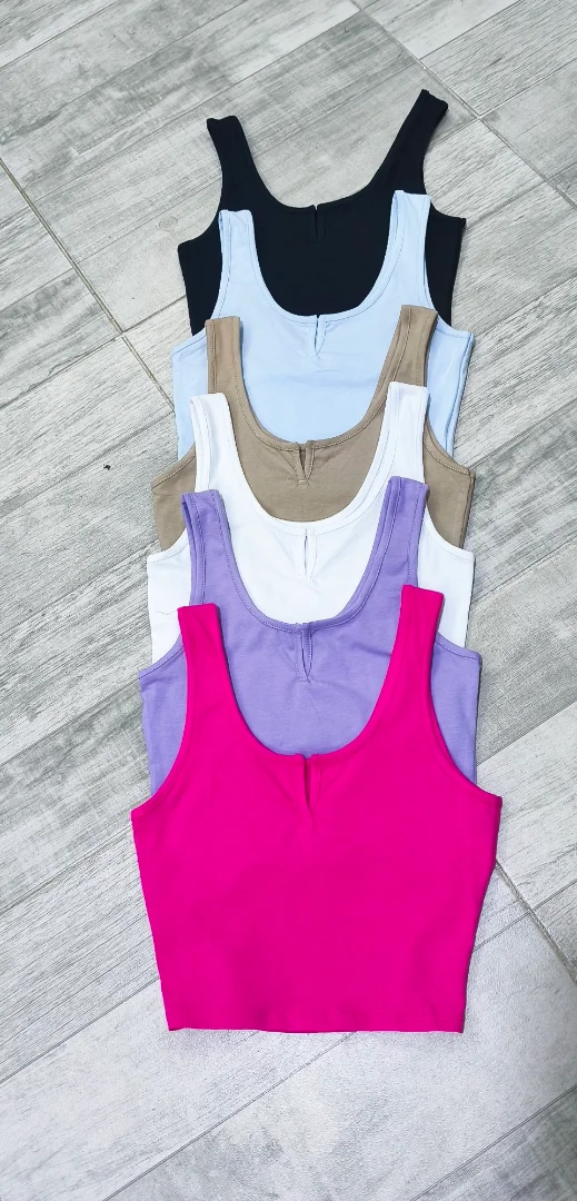 " Musculosa con Abertura " Algodon con Lycra - Imagen 3