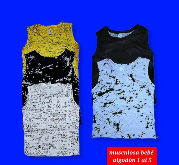 Musculosa Bebé Algodon Estanpado