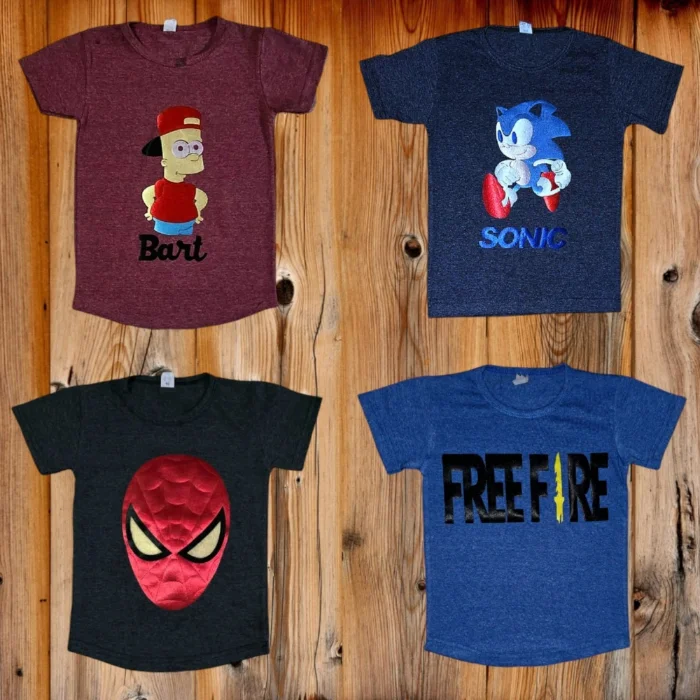 Remera Nene Algodón Gaspiado Apliques