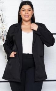 Blazer Bengalina Elastizada Talles Especiales