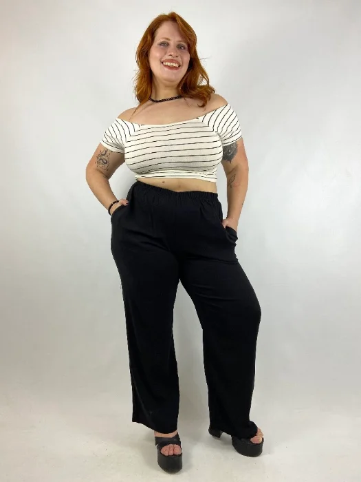 Pantalones de Lino - con Spandex !