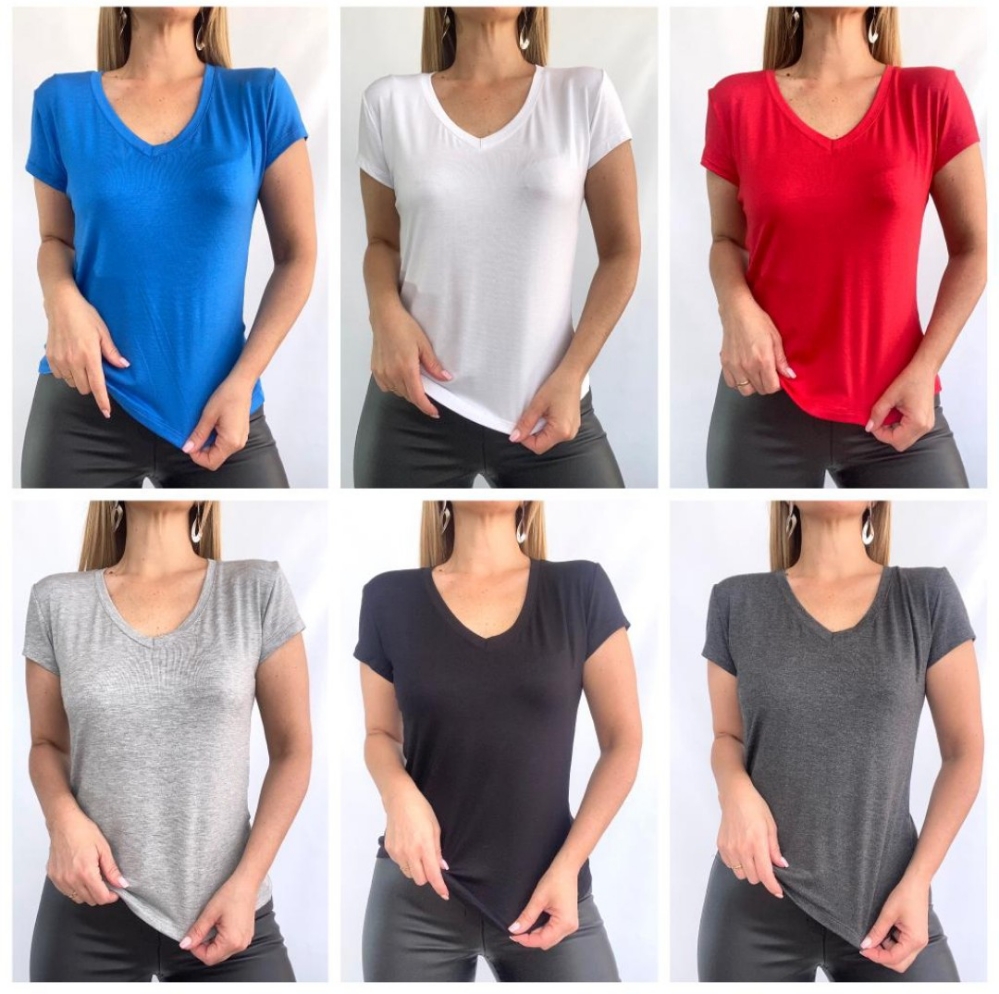 Remeras Escote V Modal - Imagen 3
